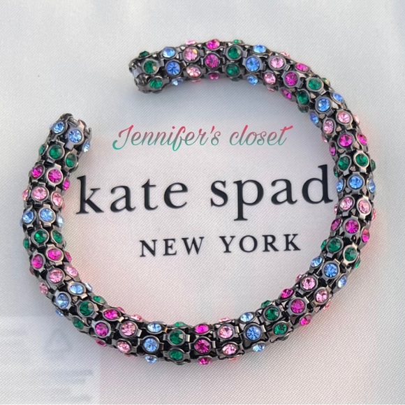 Kate Spade New York Multicolored Crystal Cuff Bracelet - Picture 6 of 7